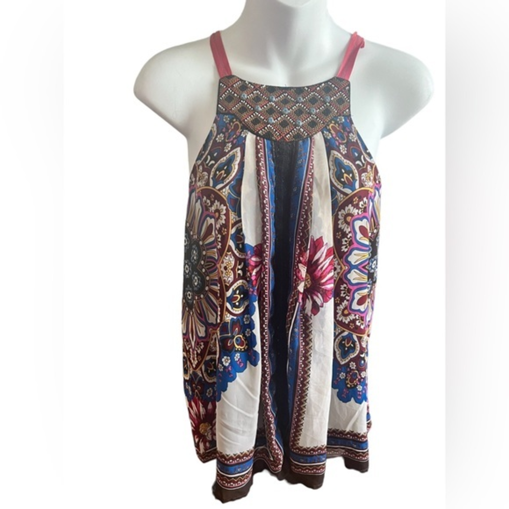 One‎ September Floral Embroidered Boho Blouse XS